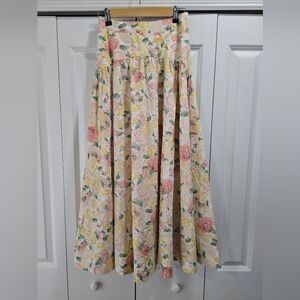 Red Dress Petal Whispers Ivory Floral Maxi Skirt - NWOT - Small